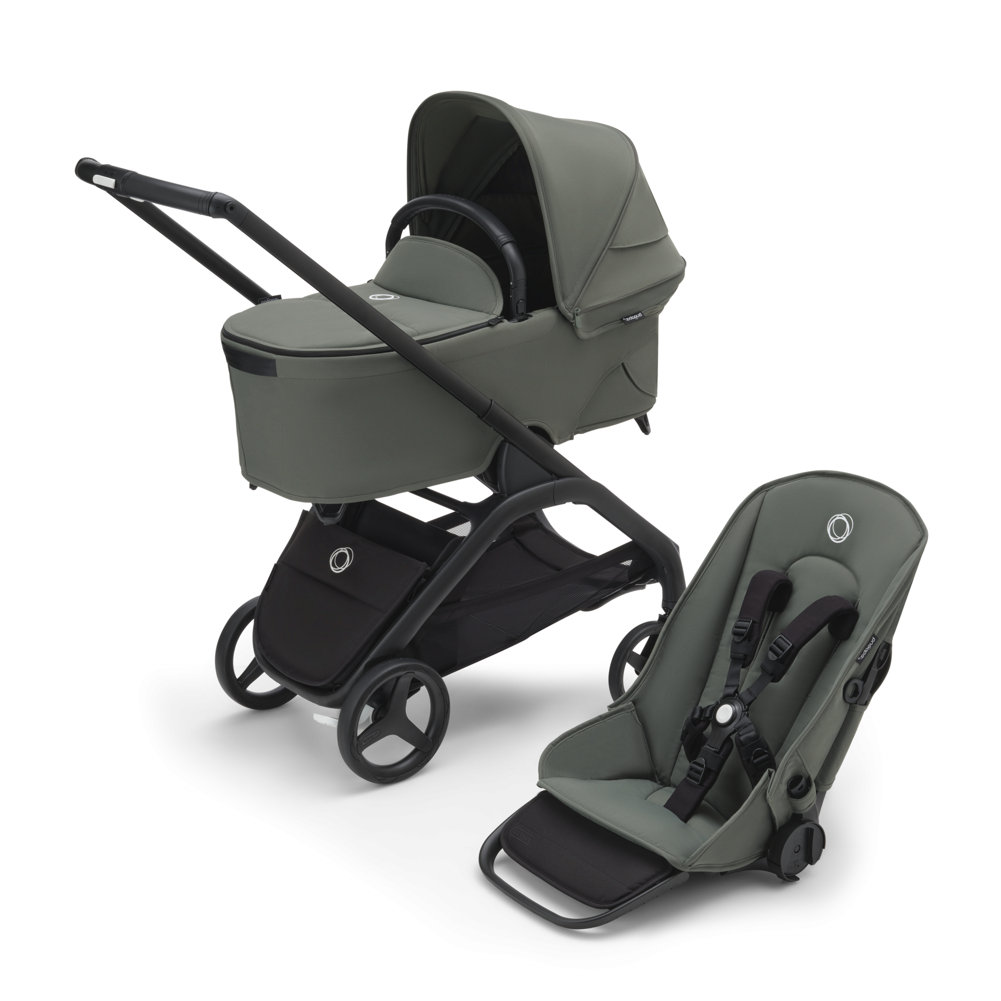 

Детская коляска 2 в 1 Bugaboo Dragonfly Complete Forest Green, Dragonfly