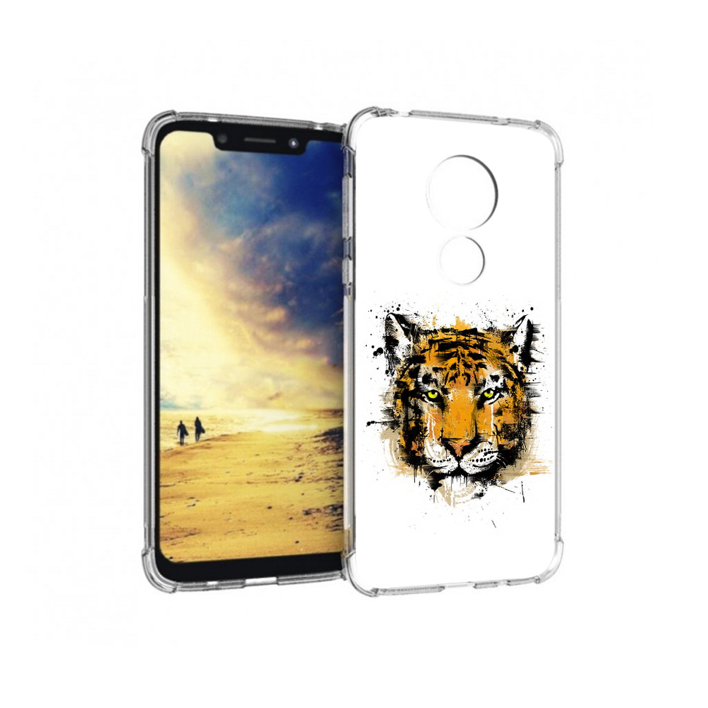 

Чехол MyPads Tocco для Motorola G7 Power тигруля (PT227059.362.643), Прозрачный, Tocco