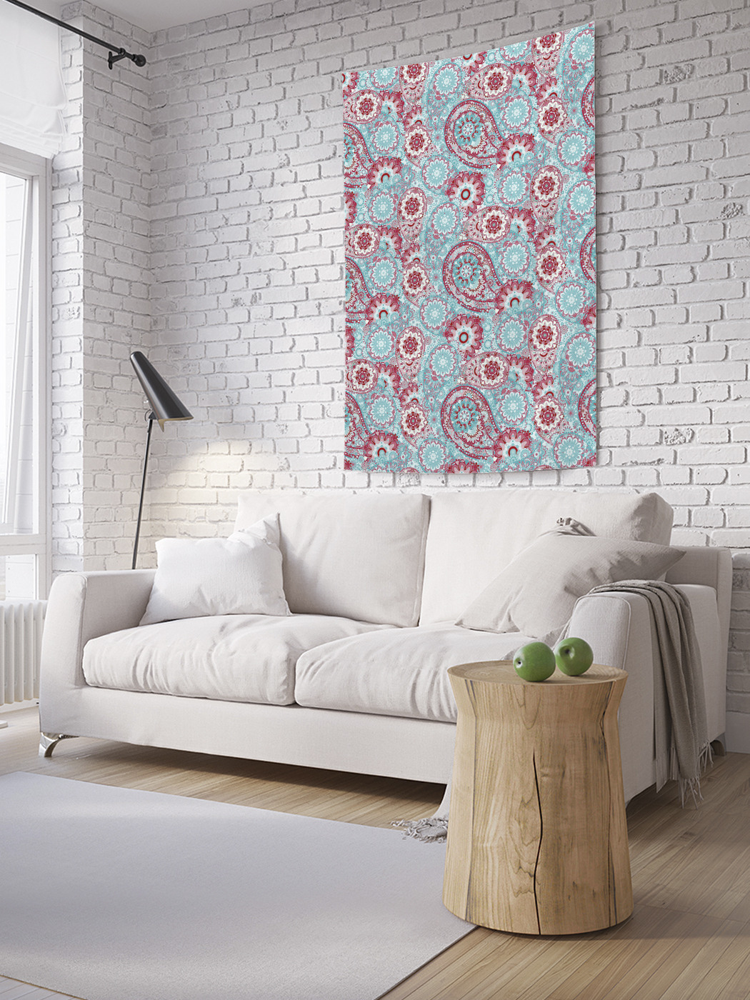 

Вертикальное фотопанно на стену JoyArty Ажурные пейсли 150x200 см, Ажурные пейсли