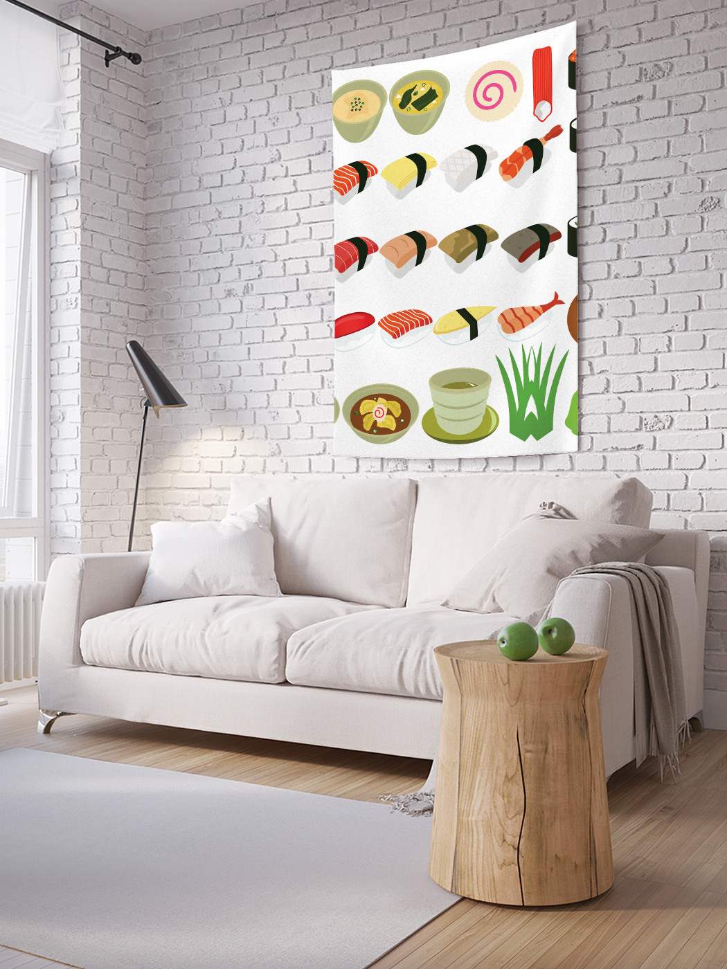 

Вертикальное фотопанно на стену JoyArty Суши и роллы 150x200 см, Суши и роллы