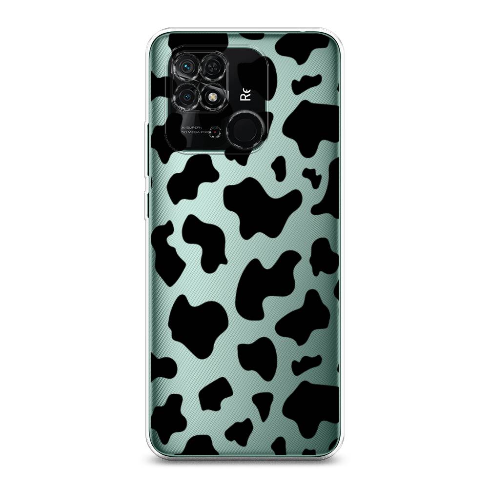 

Чехол Awog на Xiaomi Redmi 10C "Пятна коровы черные", Разноцветный, 313450-2