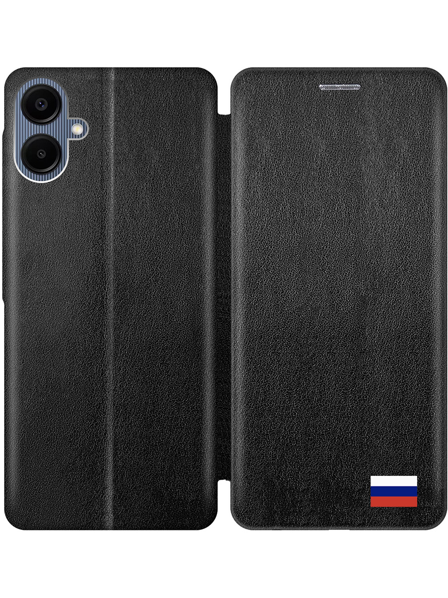 

Чехол-книжка на Samsung Galaxy A06 с принтом "Флаг РФ" черный, Черный;белый;красный;синий, 786717581