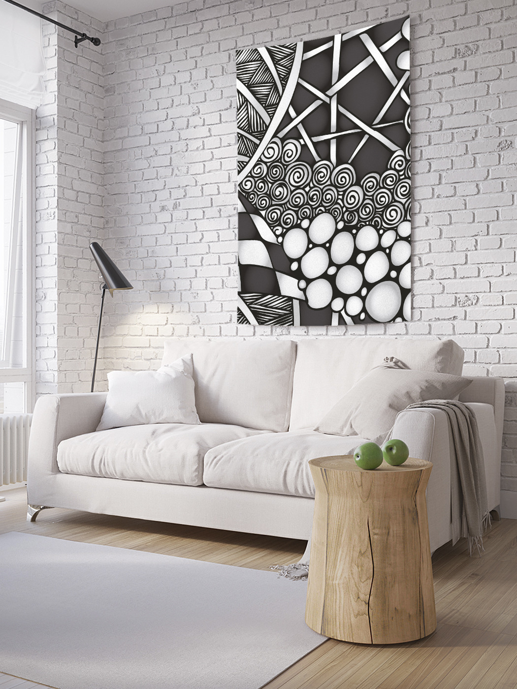 

Вертикальное фотопанно на стену JoyArty Орнаменты зентангл 150x200 см, Орнаменты зентангл