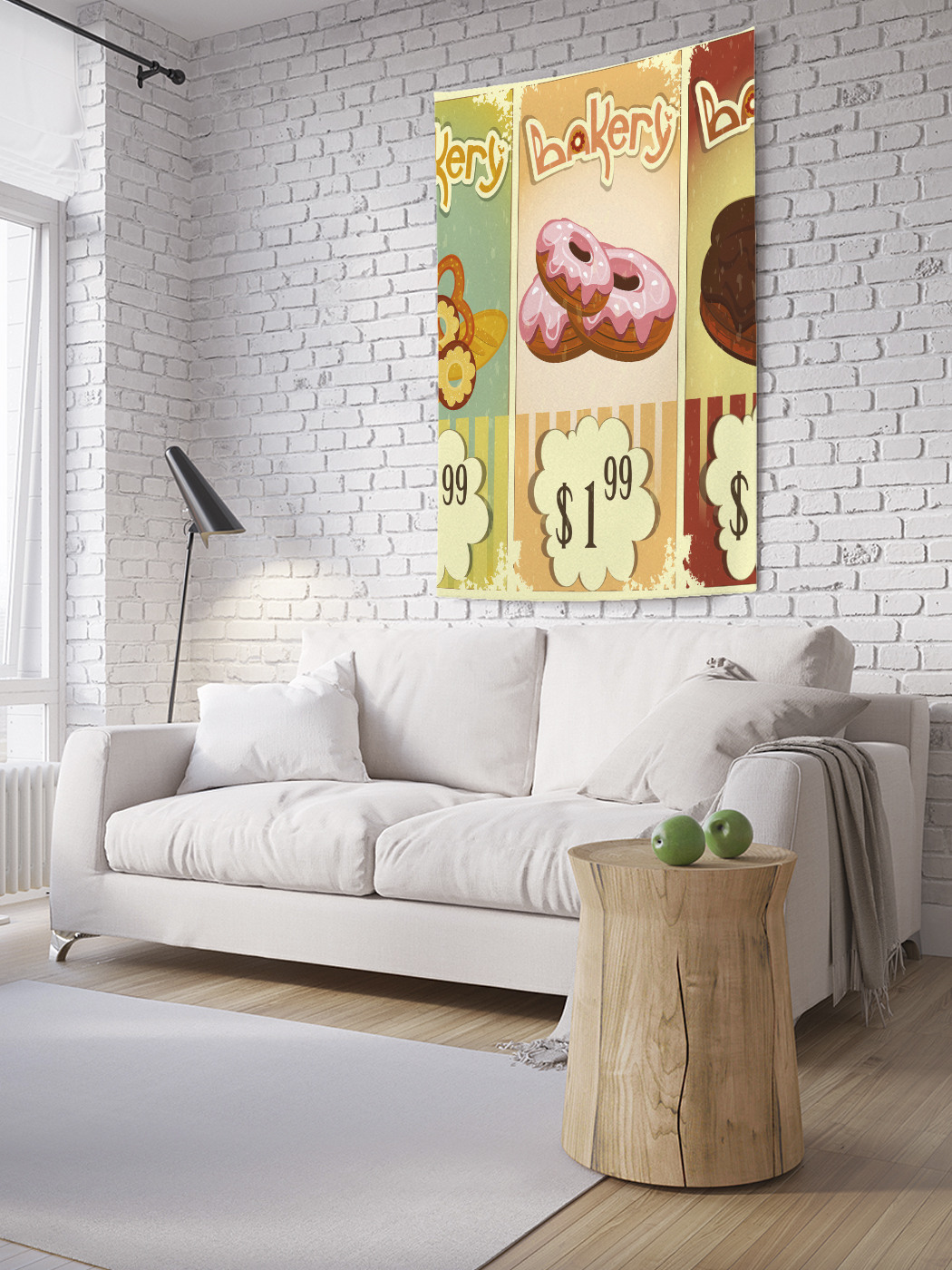 

Вертикальное фотопанно на стену JoyArty Курсы Биг Мак 150x200 см, Курсы Биг Мак