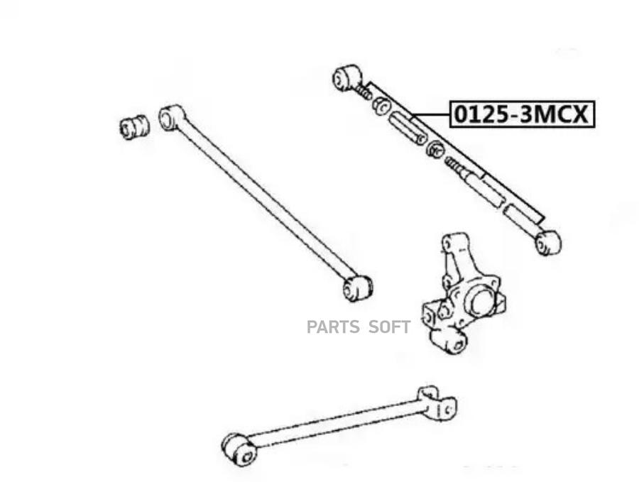 

Тяга задняя поперечная регулируемая TOYOTA AVALON MCX10 1995-2000/CAMRY MCV20/SXV20 19 ASV