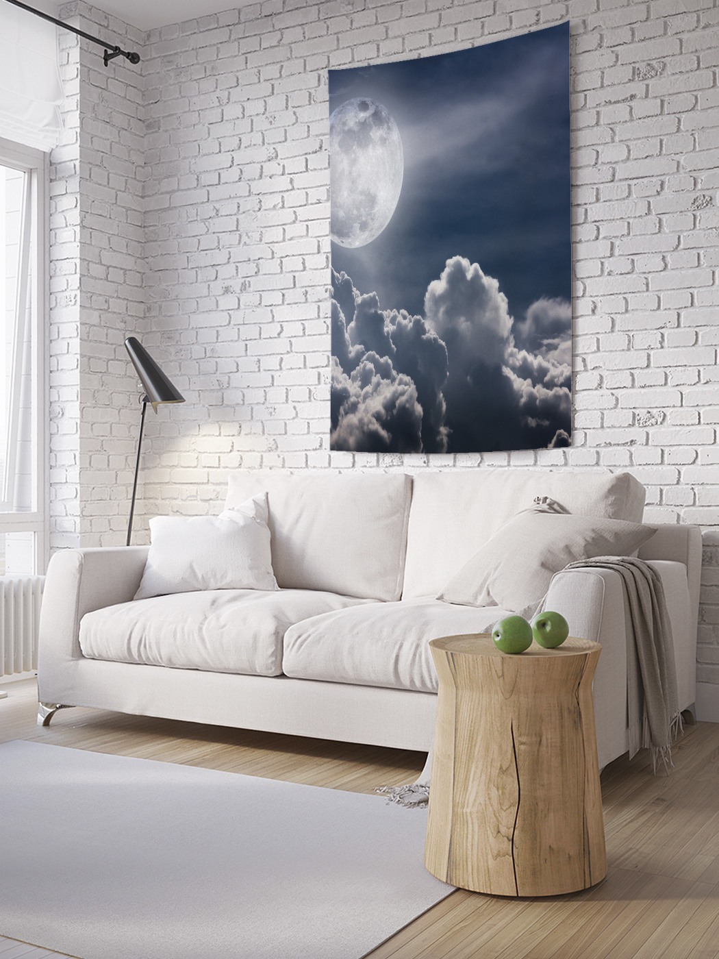 

Вертикальное фотопанно на стену JoyArty Луна над облаками 150x200 см, Луна над облаками