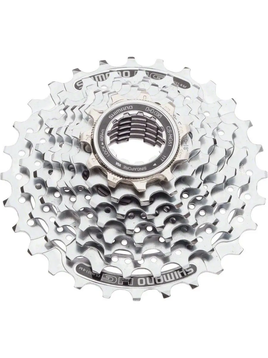 

Кассета Shimano HG51 8ск 11-30 ECSHG518130S, Серебристый, Hg51