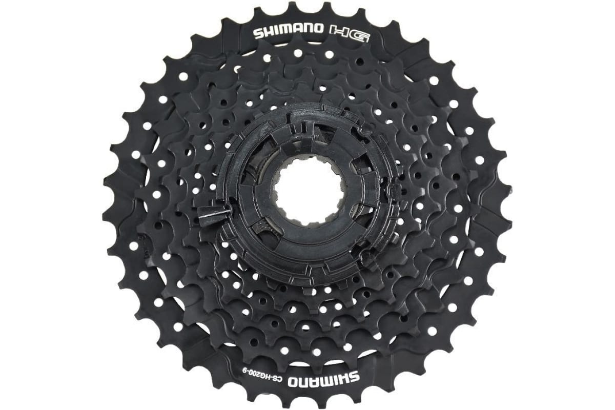 

Кассета SHIMANO CS-HG200-9 ACSHG2009136 11-36T 9 speed(11-13-15-17-20-23-26-30-36T)б\уп, Черный, Cs-hg200-9