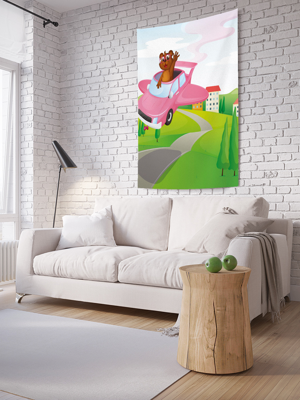 

Вертикальное фотопанно на стену JoyArty Автосамолет 150x200 см, Автосамолет