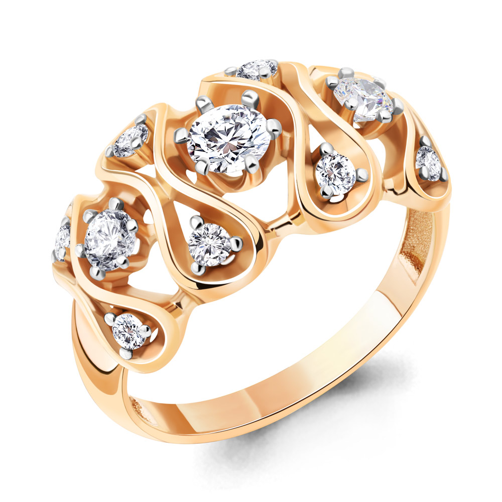 

Кольцо из серебра с фианитом Aquamarine Aquamarine 67316А_925_з р. 17,5, 67316А_925_з