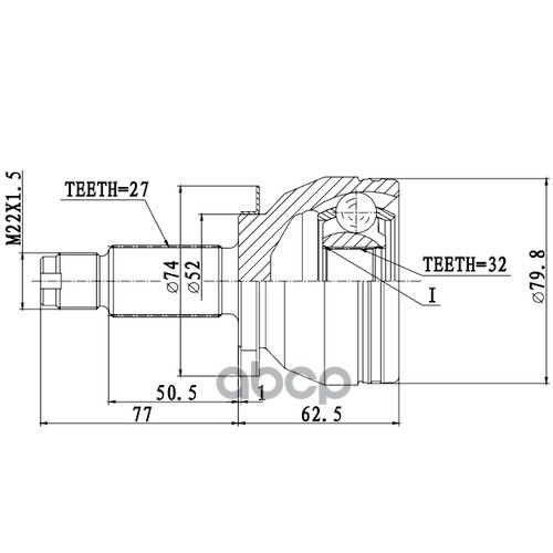 

Шрус Z87487R Zikmar