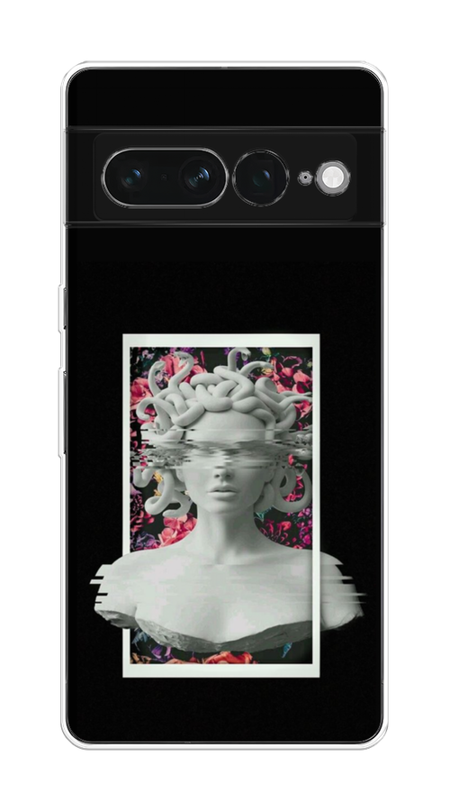 

Чехол на Google Pixel 7 Pro "Web Punk Медуза Горгона", Черный;серый, 271350-6