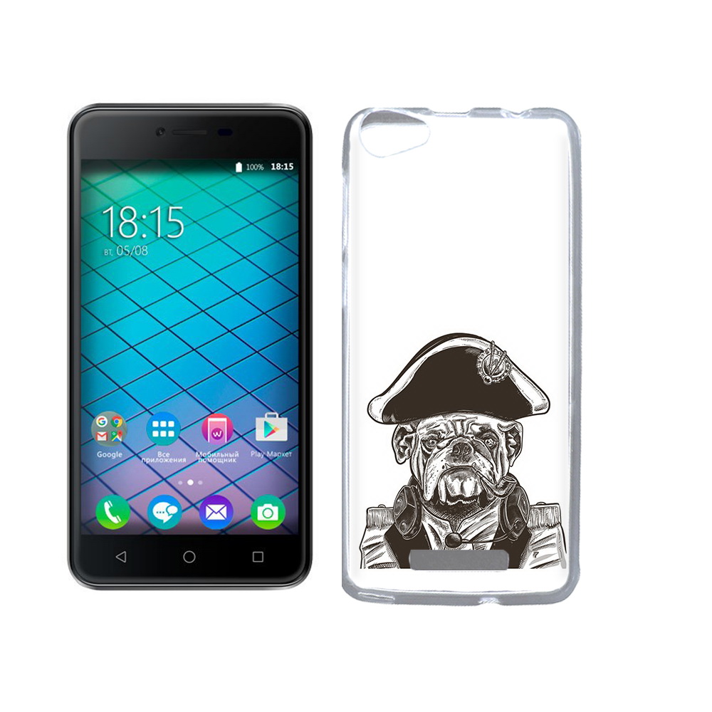 

Чехол MyPads Tocco для BQ 5059 Strike Power мопс генерал, Прозрачный, Tocco