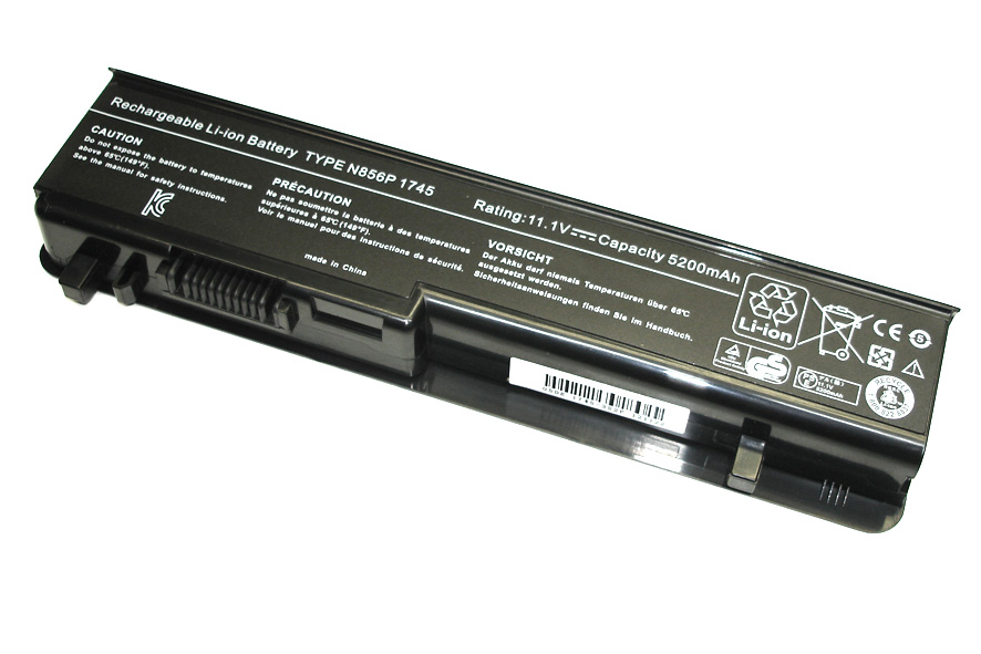 Аккумуляторная батарея для ноутбука Dell Studio 1745 (U150P) 11.1V 5200mAh черный OEM