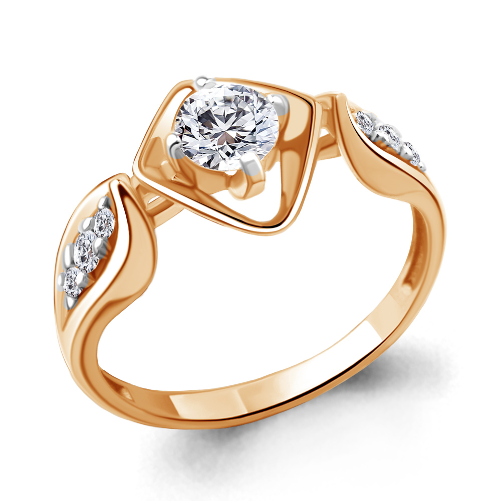 

Кольцо из серебра с фианитом Aquamarine Aquamarine 67315А_925_з р. 17,5, 67315А_925_з