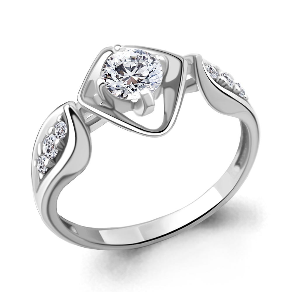 

Кольцо из серебра с фианитом Aquamarine Aquamarine 67315А_925_р р. 17,5, 67315А_925_р