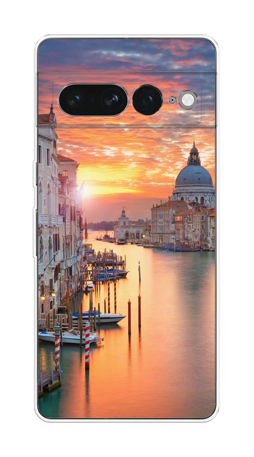 

Чехол на Google Pixel 7 Pro "Восход 11", Розовый;оранжевый, 271350-2