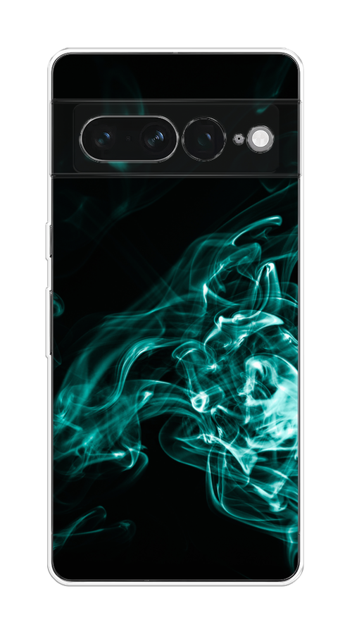 

Чехол на Google Pixel 7 Pro "Дым", Голубой;черный, 271350-3