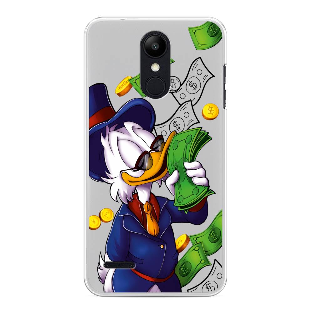 

Чехол на LG K8 "Scrooge McDuck with Money", Синий;зеленый;белый, 83750-6