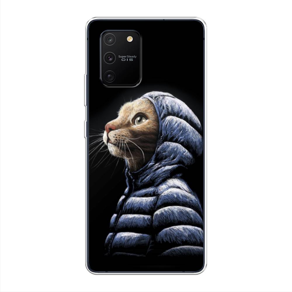 

Чехол Awog на Samsung Galaxy S10 Lite / Самсунг S10 Lite "Кот в капюшоне", Разноцветный, 210050-2