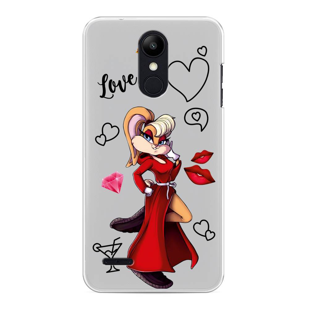 

Чехол на LG K8 "Rich Lola Bunny", Красный;бежевый;оранжевый, 83750-6