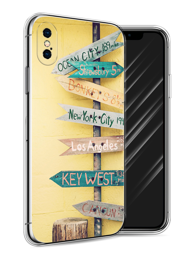 

Чехол Awog на Apple iPhone X (10) / Айфон X (10) "Нулевой километр", Разноцветный, 11050-4