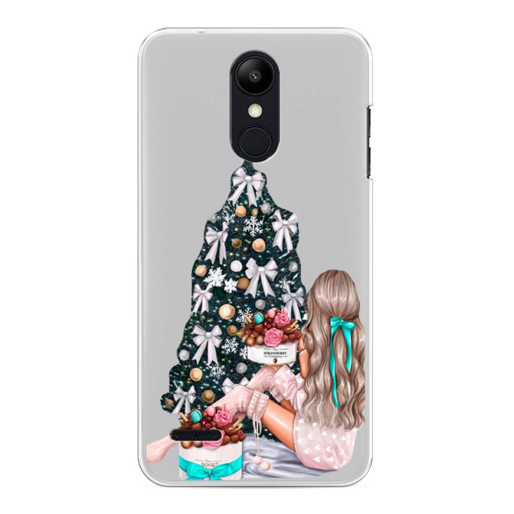 

Чехол на LG K8 "New Year", Зеленый;бежевый;голубой, 83750-5
