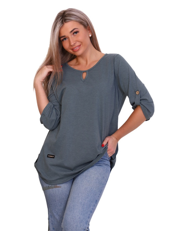 

Блуза женская New Life jersey 102-од/св.х хаки 50 RU, 102-од/св.х