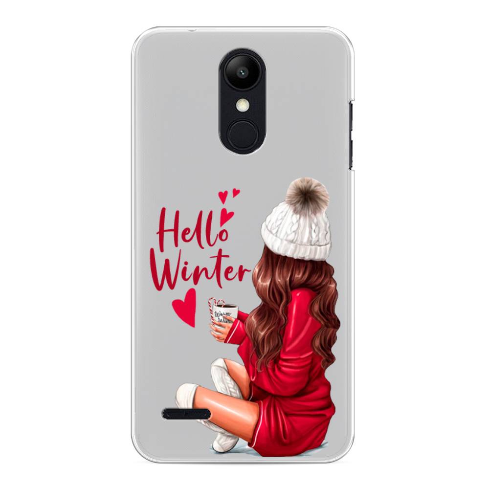 

Чехол на LG K8 "Hello winter", Красный;белый;коричневый, 83750-5