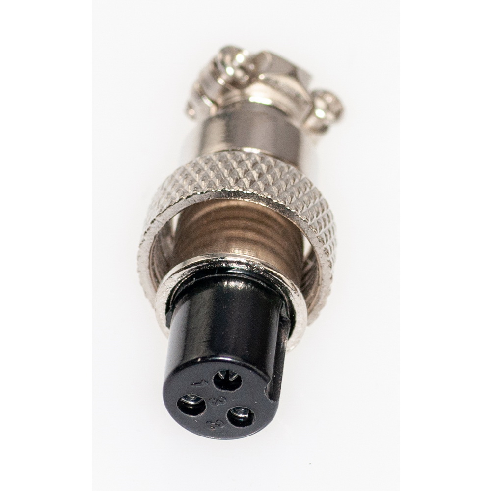 

Разъем MIC12 3P Pro Legend PL2215, Стальной, PL2215