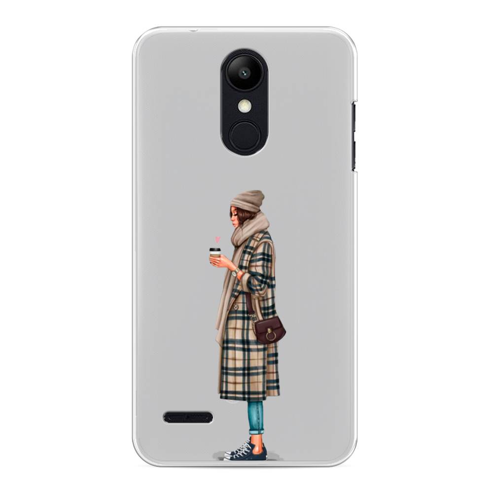 

Чехол на LG K8 "Утренний кофе", Коричневый;бежевый, 83750-6