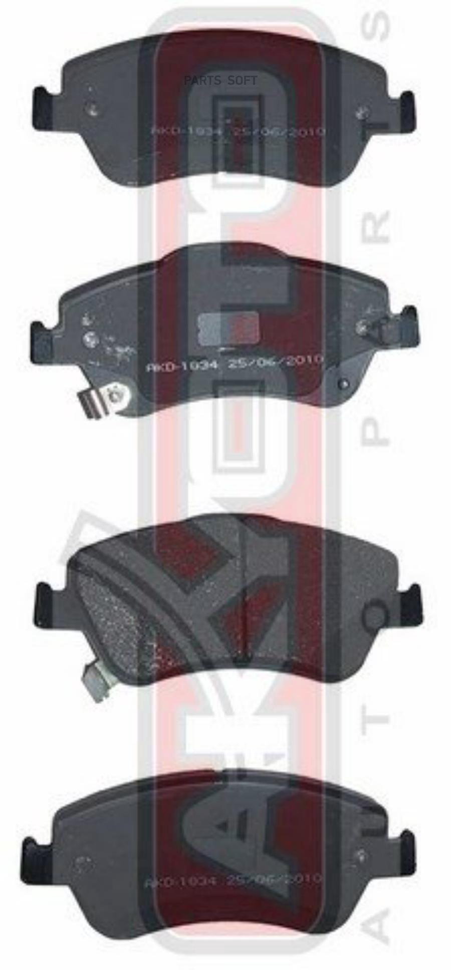 

Тормозные колодки Akyoto передние дисковые AKD1834