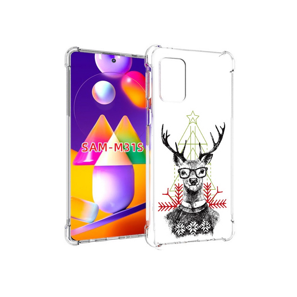 

Чехол MyPads Tocco для Samsung Galaxy M31s умный олень (PT152186.489.652), Прозрачный, Tocco