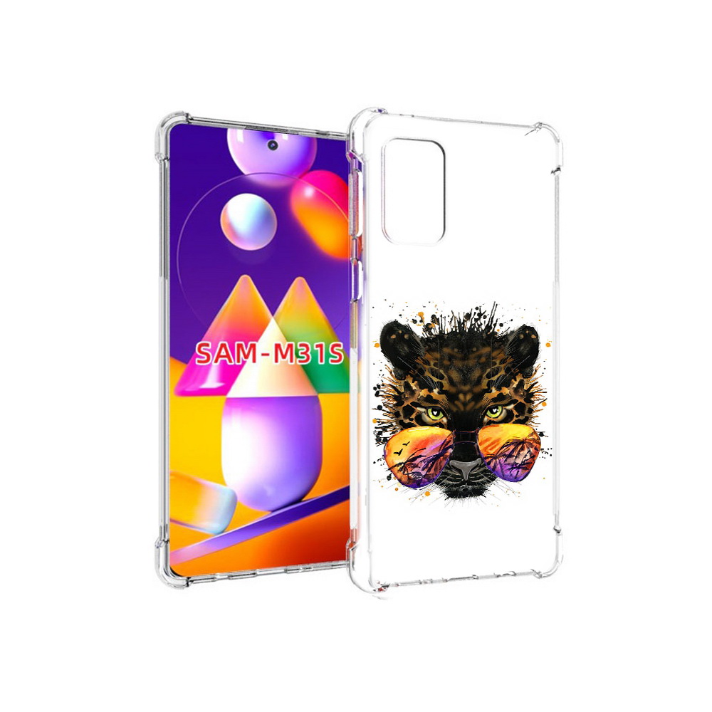 

Чехол MyPads Tocco для Samsung Galaxy M31s тропический леопард (PT152186.489.649), Прозрачный, Tocco