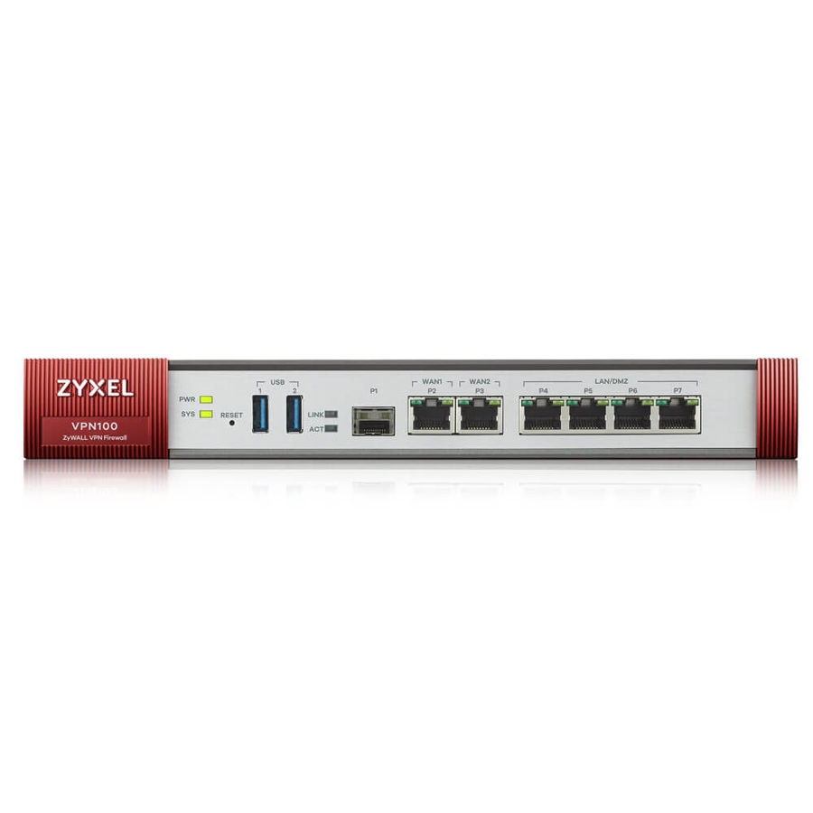

Сетевой экран Zyxel ZyWALL VPN 100 (VPN100-RU0101F), VPN100-RU0101F