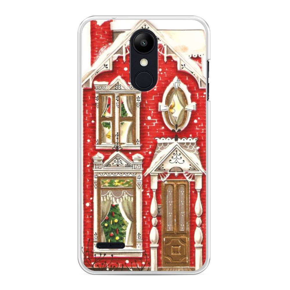 

Чехол на LG K8 "Пряничный домик", Белый;красный;зеленый, 83750-5