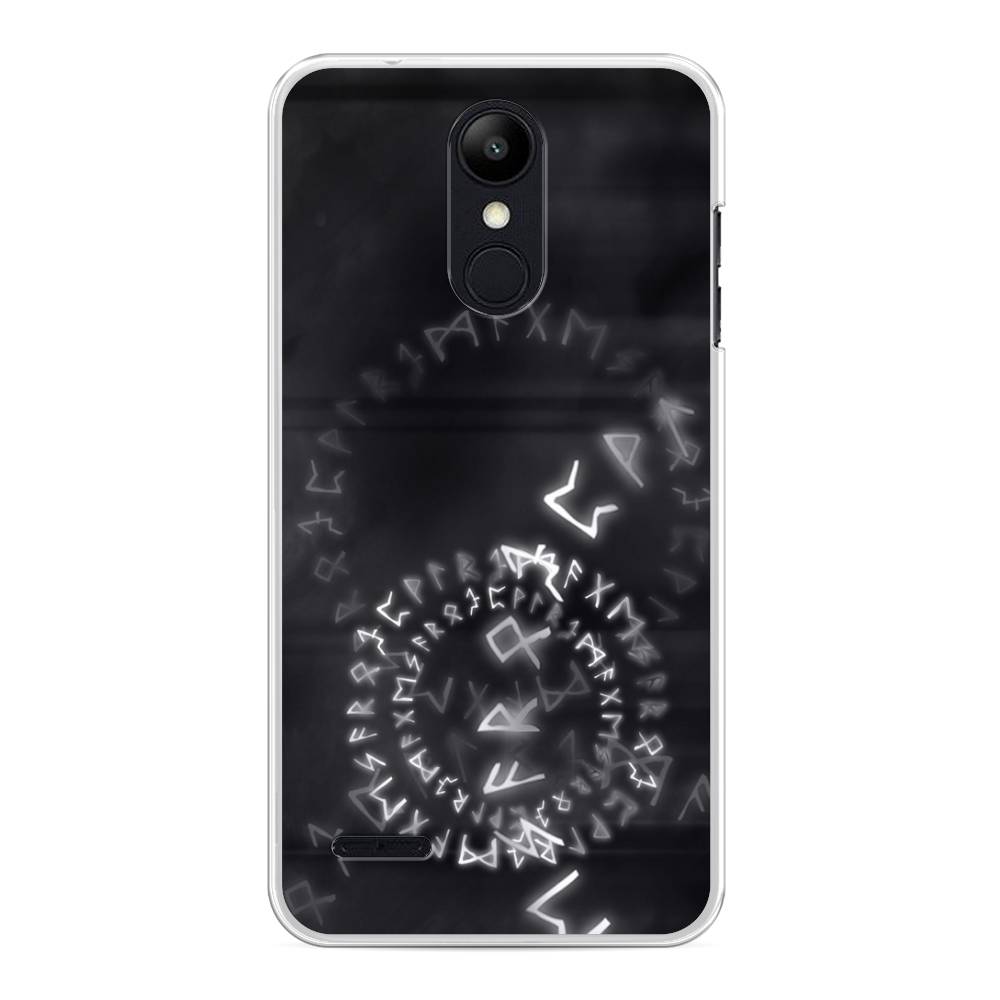 

Чехол на LG K8 "Руны", Серый;черный, 83750-3