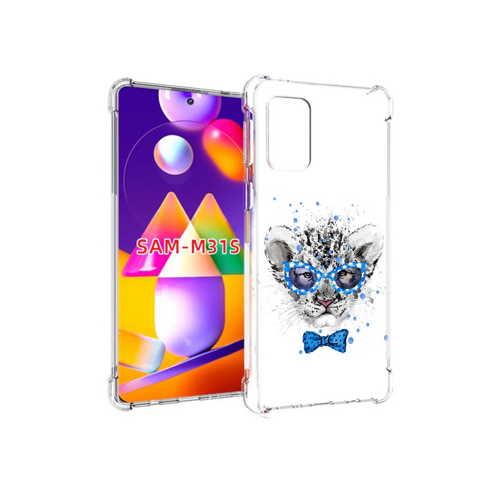 

Чехол MyPads Tocco для Samsung Galaxy M31s тигренок с бабочкой (PT152186.489.642), Прозрачный, Tocco