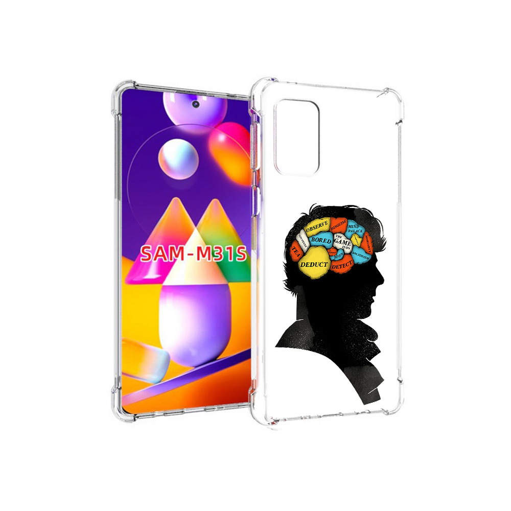 

Чехол MyPads Tocco для Samsung Galaxy M31s темный рисунок (PT152186.489.640), Прозрачный, Tocco
