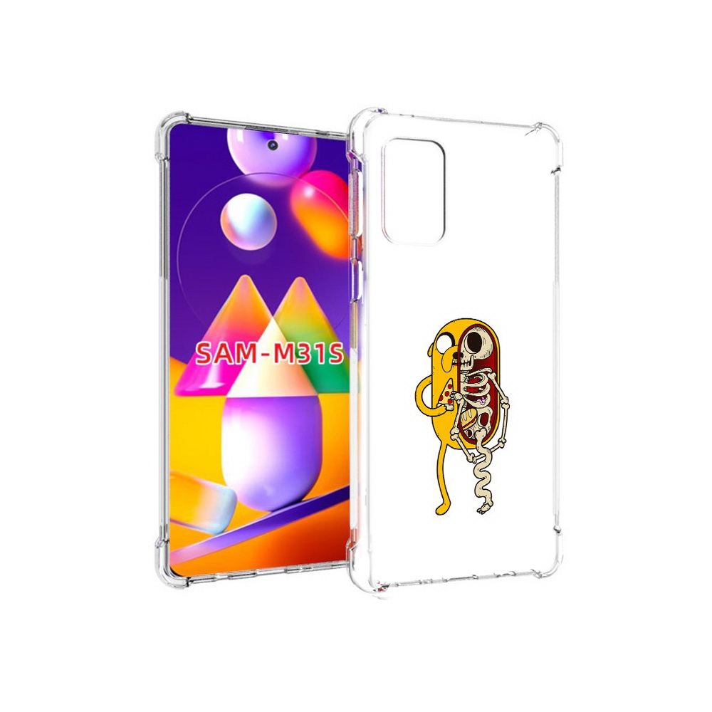 

Чехол MyPads Tocco для Samsung Galaxy M31s Джейк скелет (PT152186.489.64), Прозрачный, Tocco