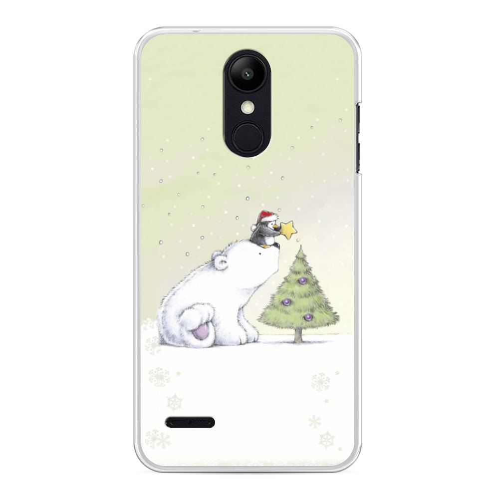 

Чехол на LG K8 "Украшение елки", Белый;бежевый, 83750-5