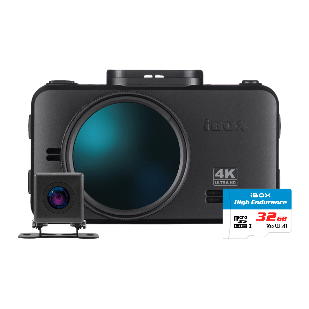 Видеорегистратор iBOX RoadScan 4K WiFi GPS Dual с базой камер + Камера заднего вида FHD11