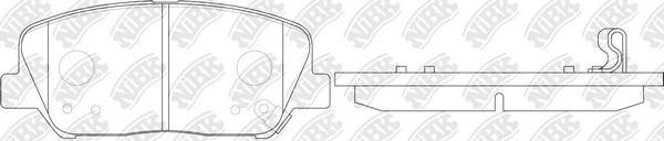 

Тормозные колодки NiBK передние для Hyundai ix35/Kia Carens 1.6-2.0i/crdi 2007 PN1101