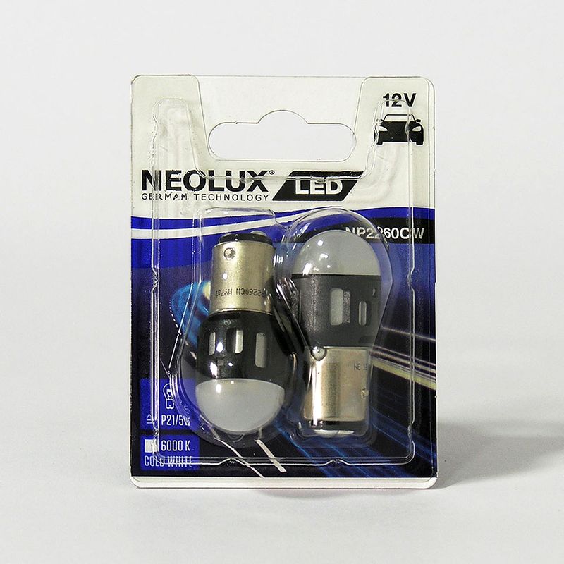 

P21/5w 12v (1.2w) Лампа Led 6000k Блистер 2шт. NEOLUX арт. NP2260CW-02B