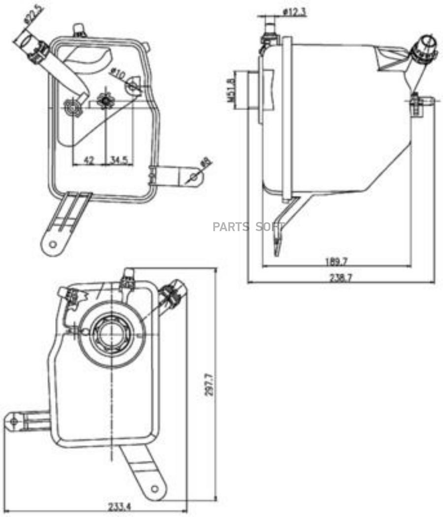 

Расширительный бачок Mahle/Knecht crt205000s