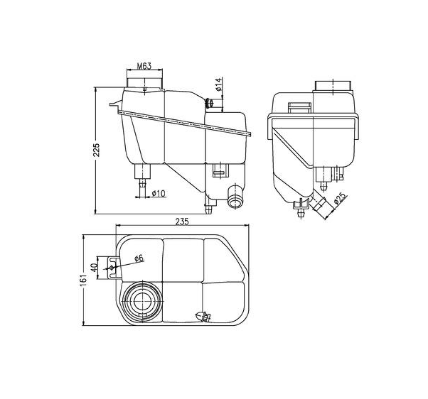

CRT 202 000S_бачок расширительный! MB W211/S211 2.0-5.0 02>