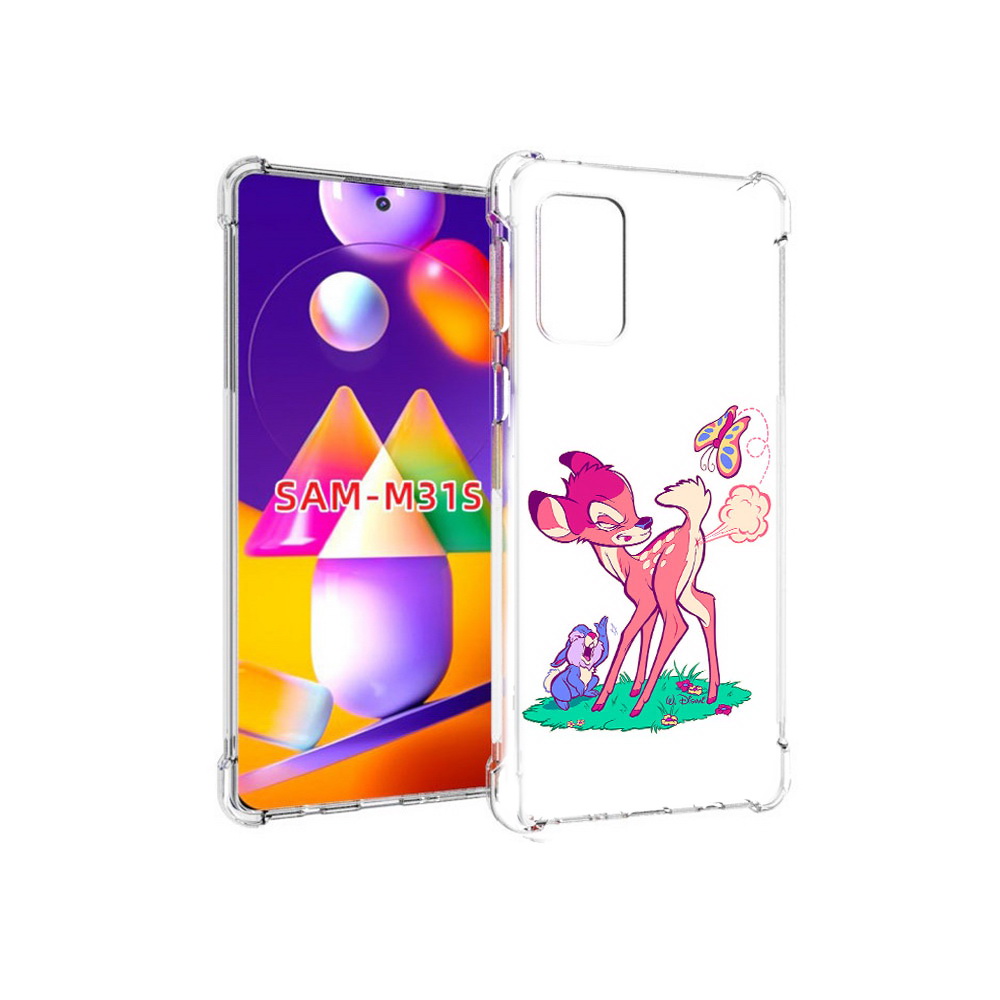 

Чехол MyPads Tocco для Samsung Galaxy M31s смешной олененок (PT152186.489.610), Прозрачный, Tocco