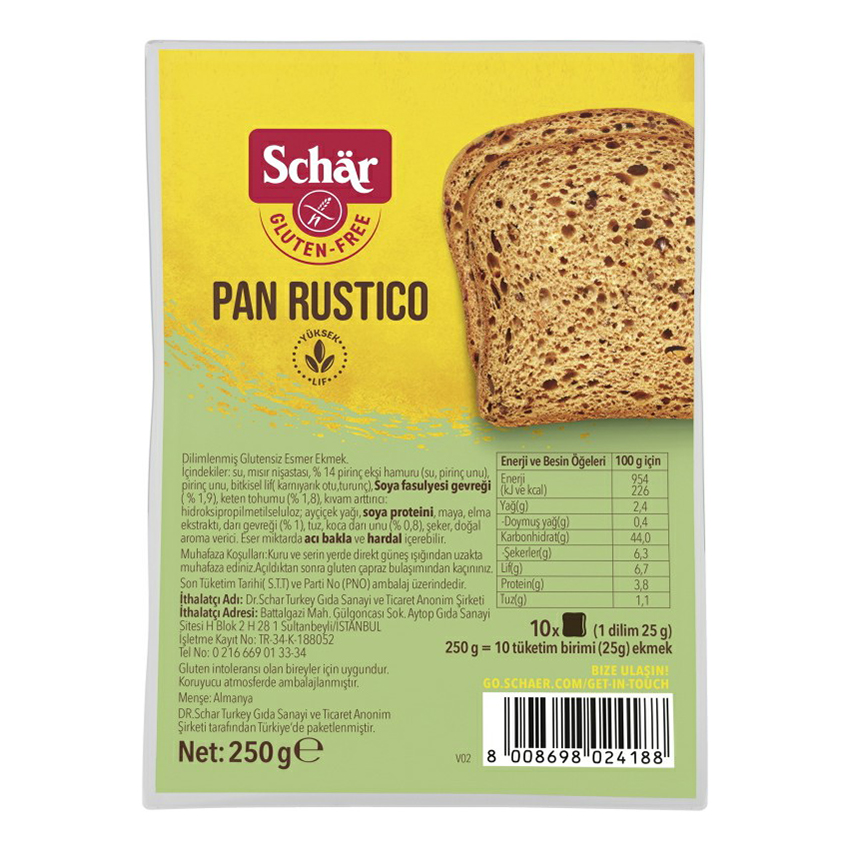Хлеб Dr. Schar Pan Rustico кукурузный в нарезке 250 г