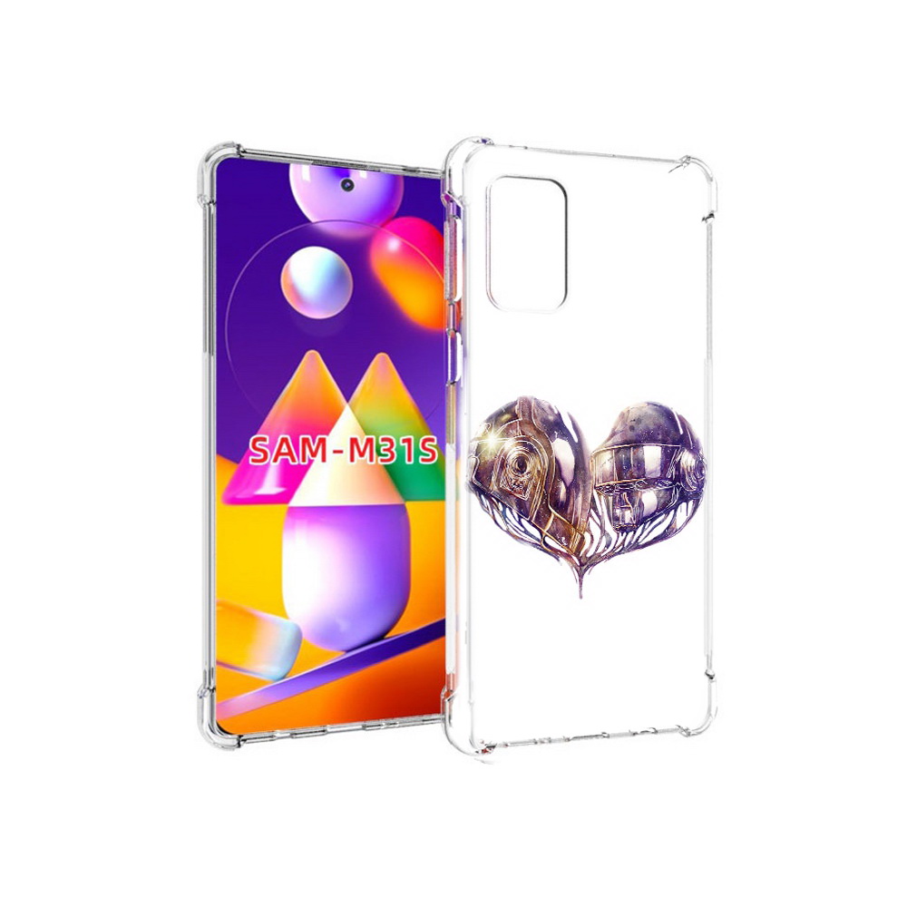 

Чехол MyPads Tocco для Samsung Galaxy M31s сердце абстракция (PT152186.489.596), Прозрачный, Tocco