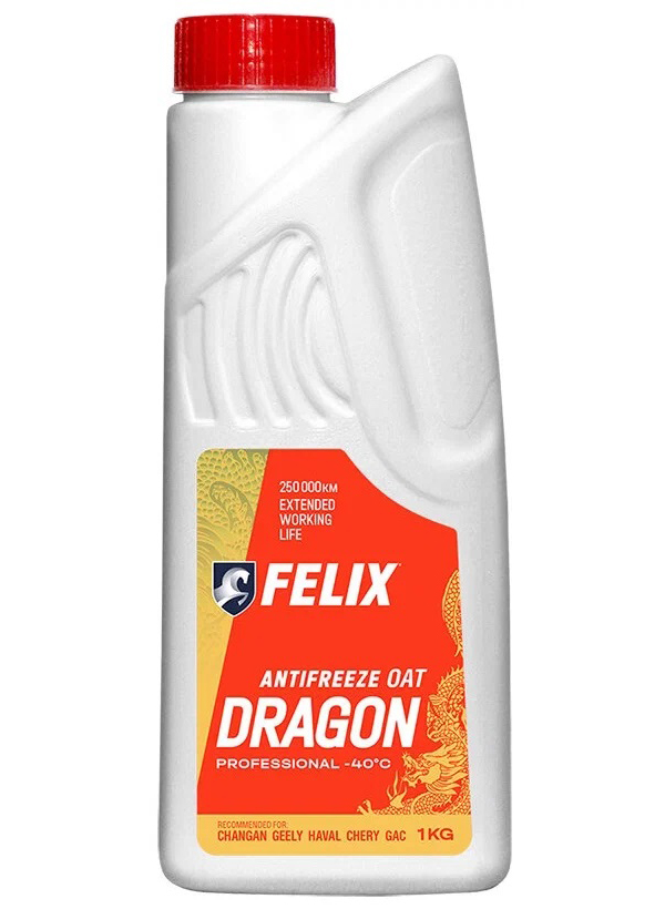 фото Felix антифриз красный g12+-40 (1кг) dragon (felix)